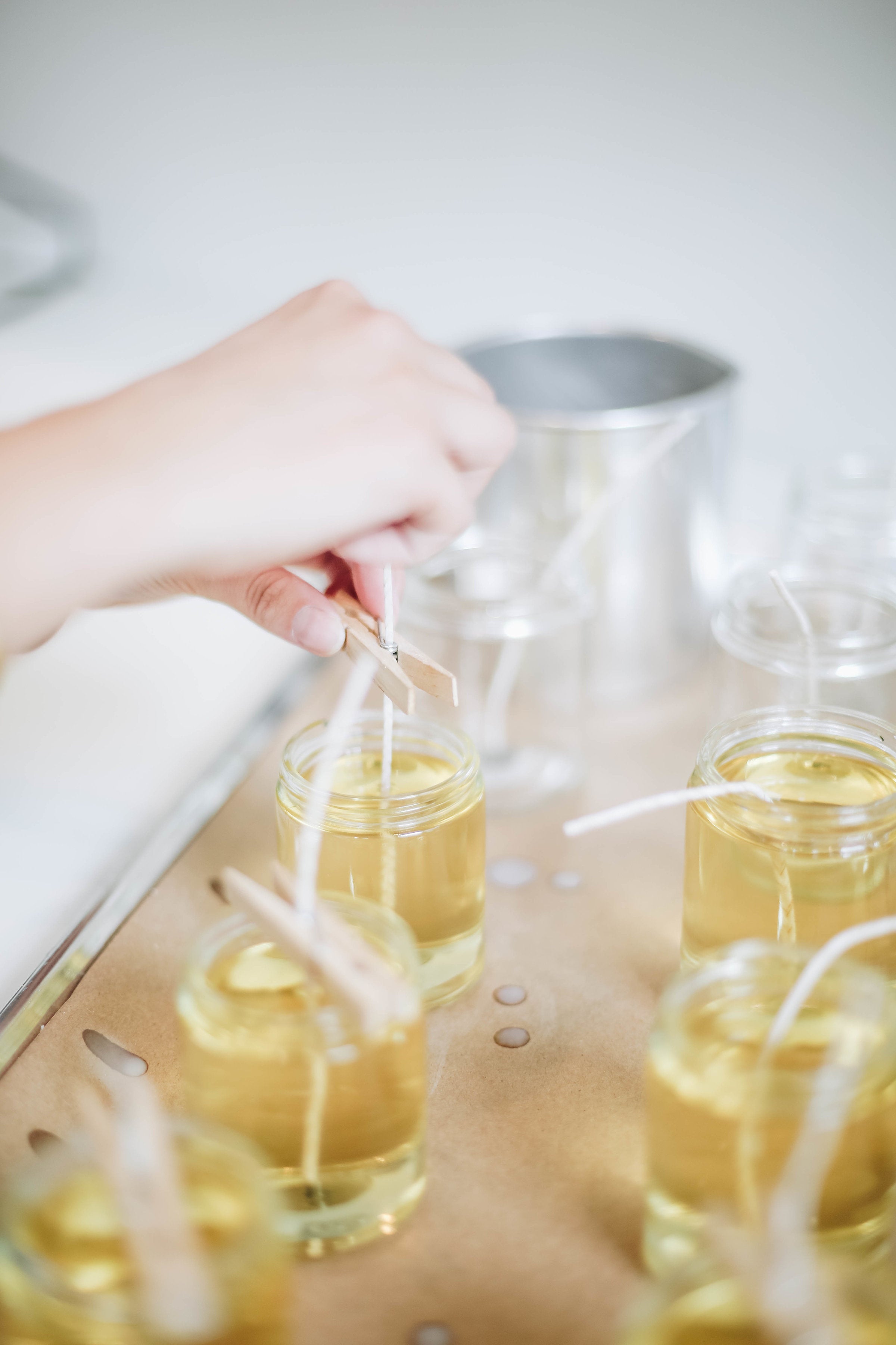 Cactus Flower Gold Tin Candle