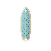 Aqua Surfboard Keychain