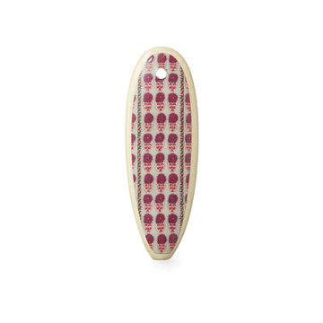 Fuchsia Daisy Surfboard Keychain