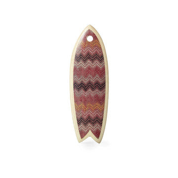 Rouge Herringbone Surfboard Keychain