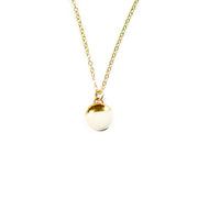 White Dipped Buoy Necklace