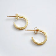 Thin Line Hoops: Small / 14K Yellow Gold Fill