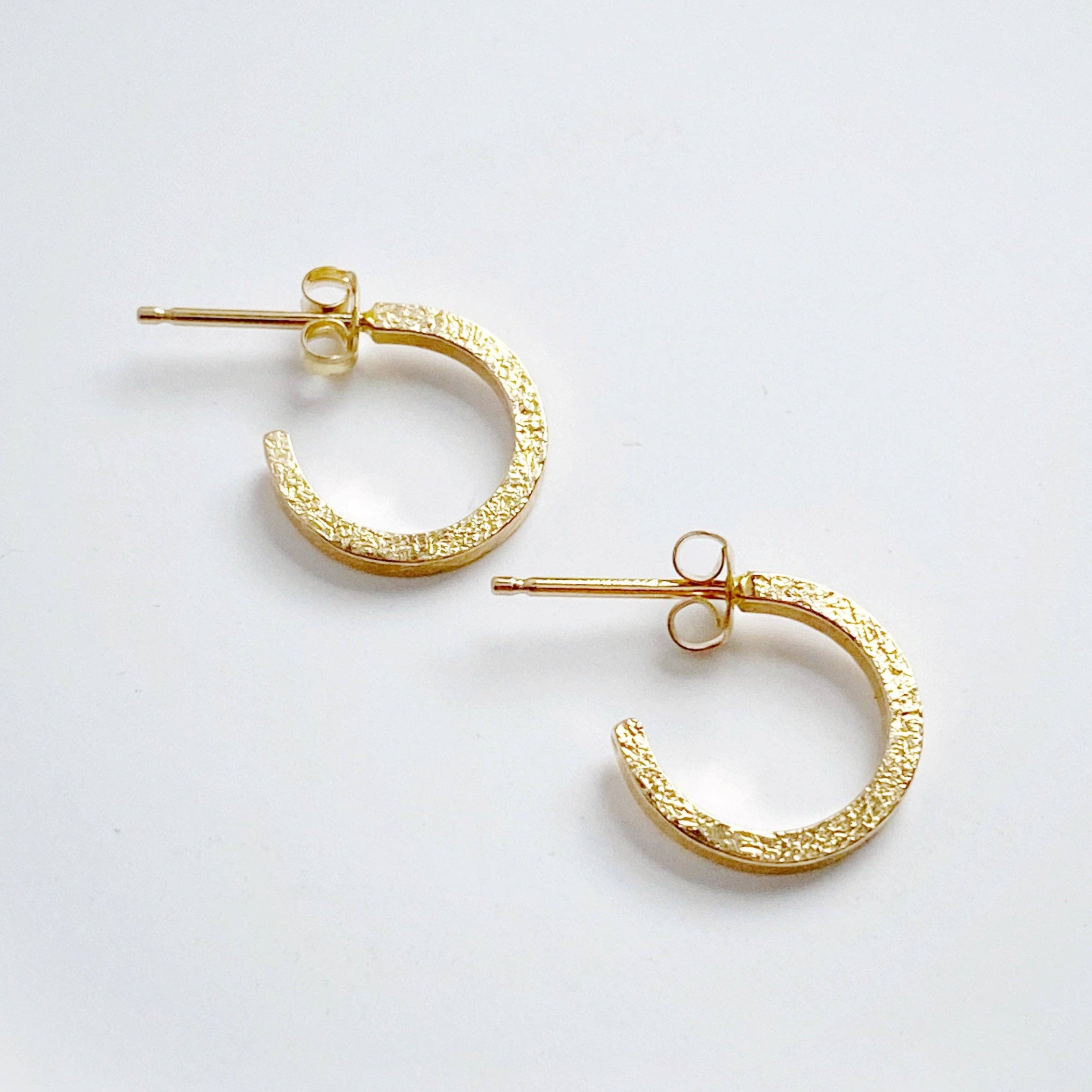 Thin Line Hoops: Small / 14K Yellow Gold Fill