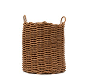 Honeycomb Tall Handwoven Rope Basket