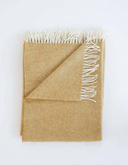 Honey Lightweight Herringbone Throw Blanket