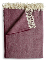 Blackberry Lightweight Herringbone Throw/Wrap