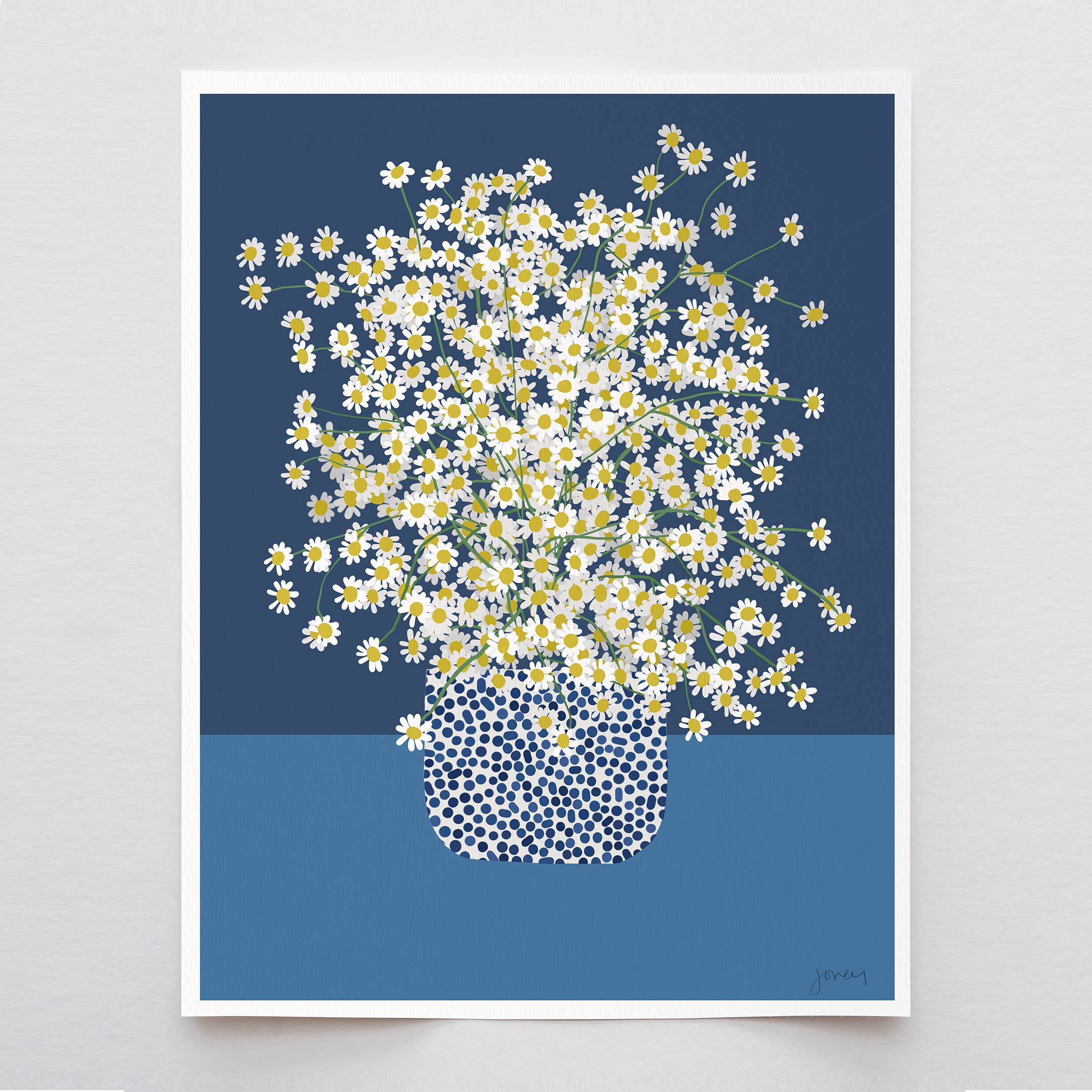 Chamomile Flowers Art Print 8"x10"