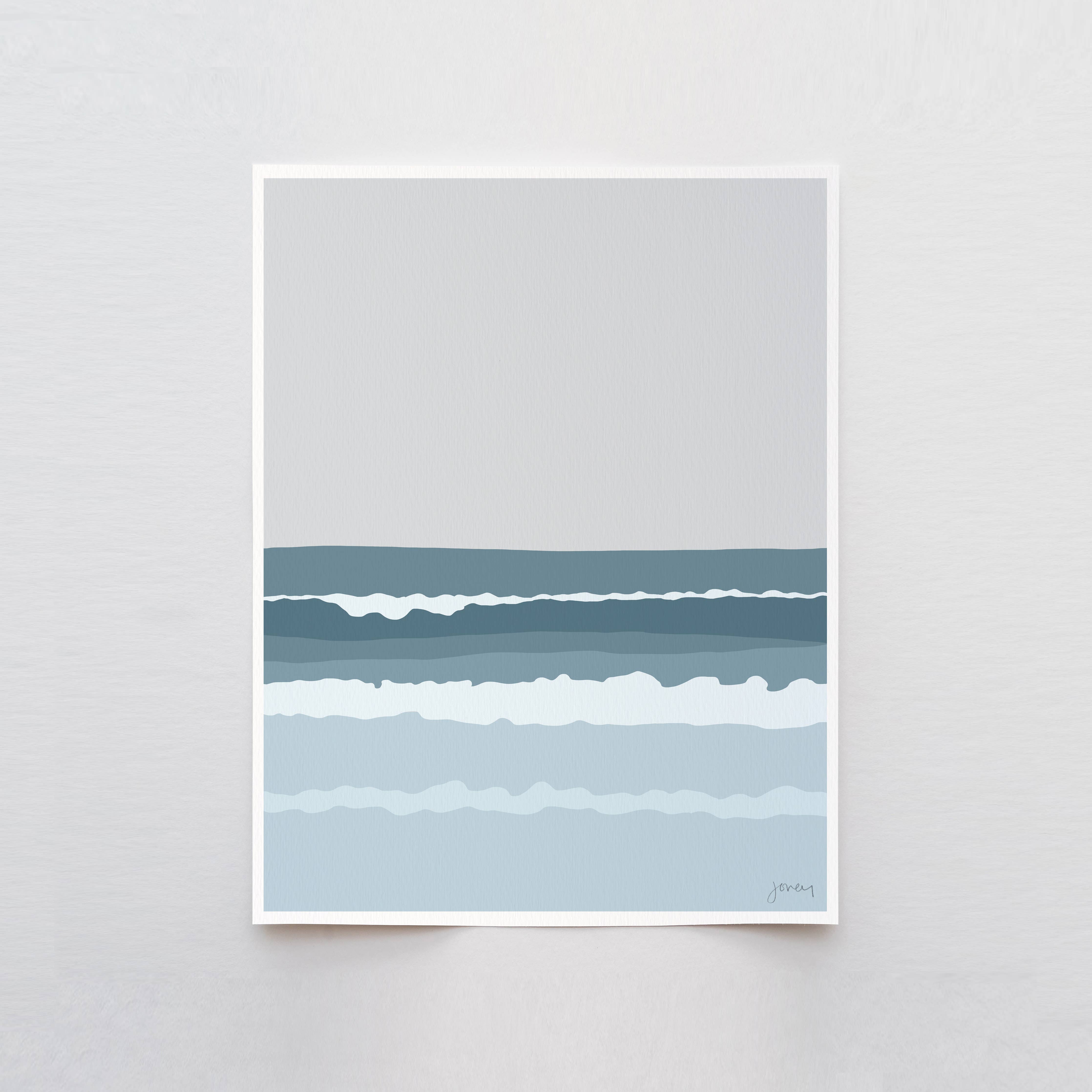 Ocean Waves Art Print 8"x10"