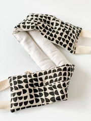 Neck Wrap Black Gumdrop Pattern