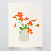 Nasturtiums Art Print 8"x10"