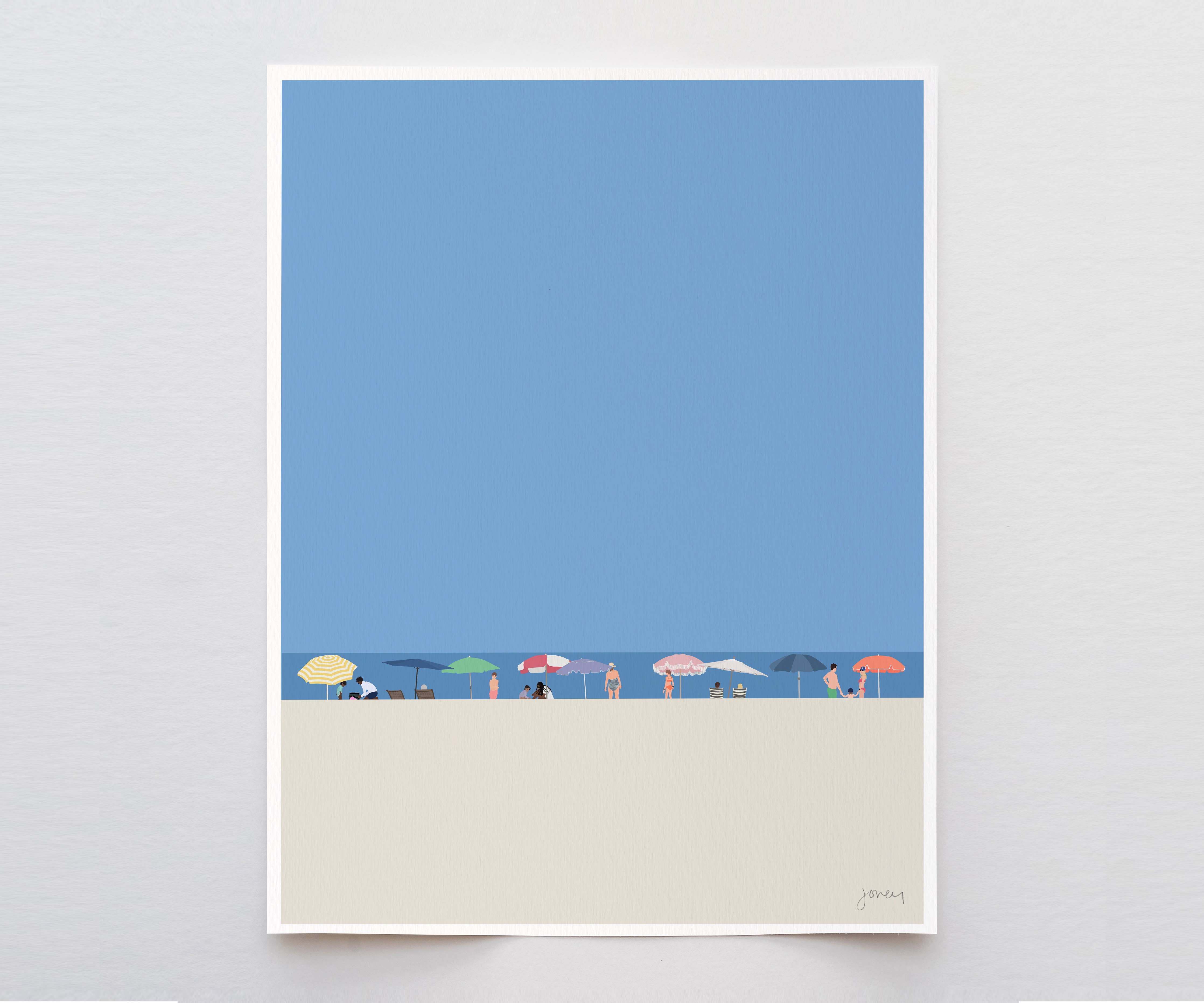 Beach Horizon 2 Art Print 8"x10"