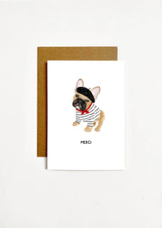 Merci Frenchie Card