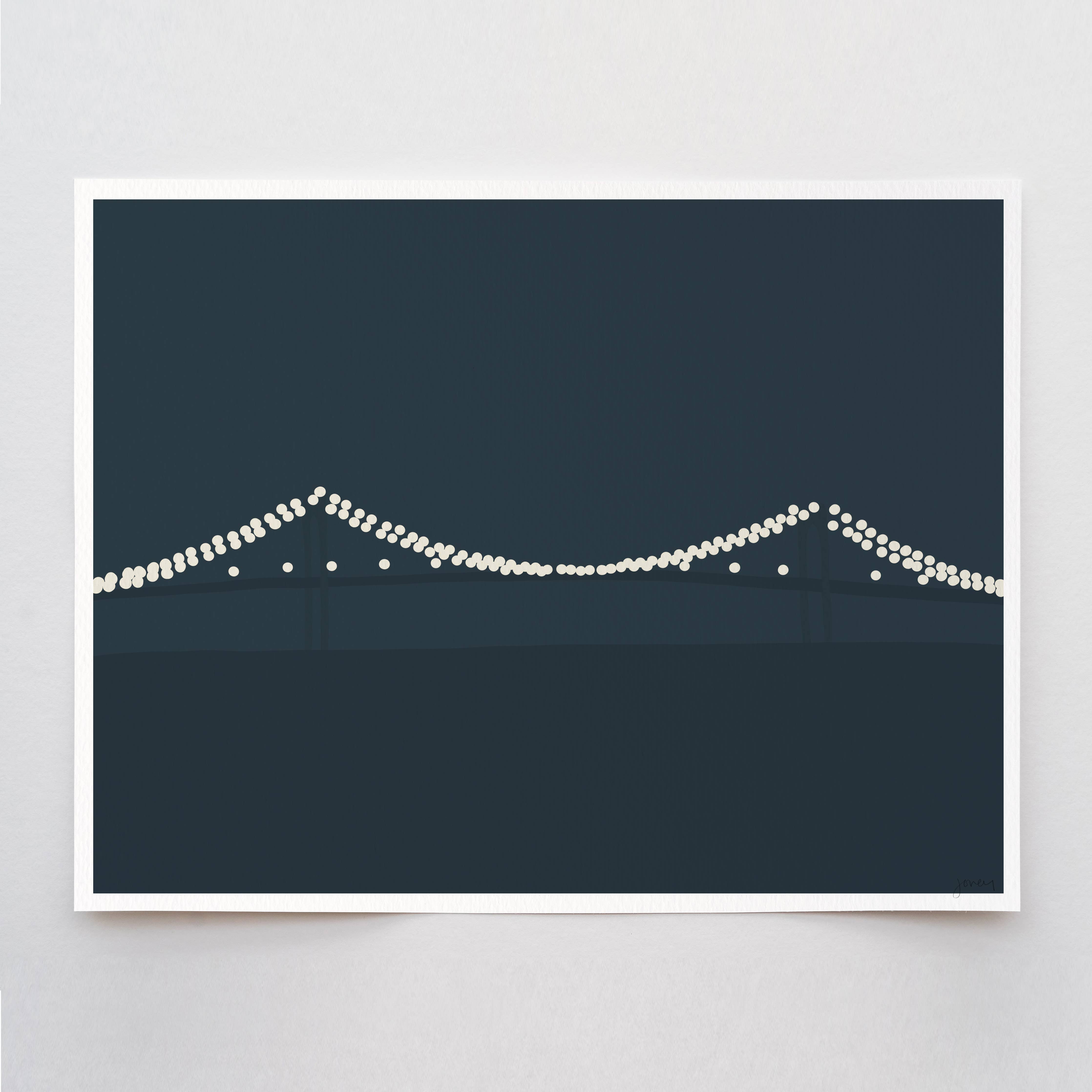 Newport Bridge Art Print 8"x10"