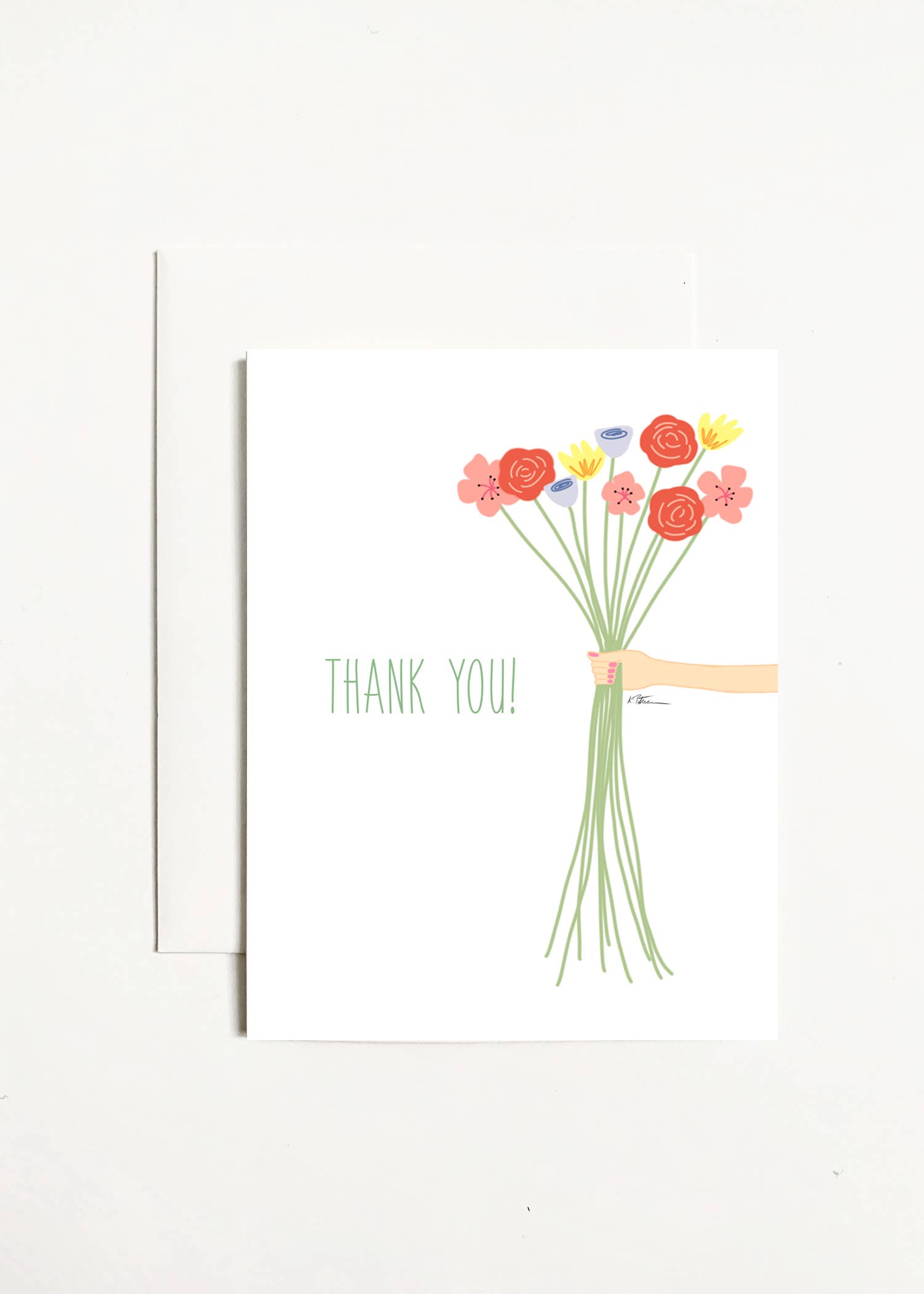 Bouquet Thank You Card