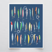 Saltwater Lures Art Print 8"x10"