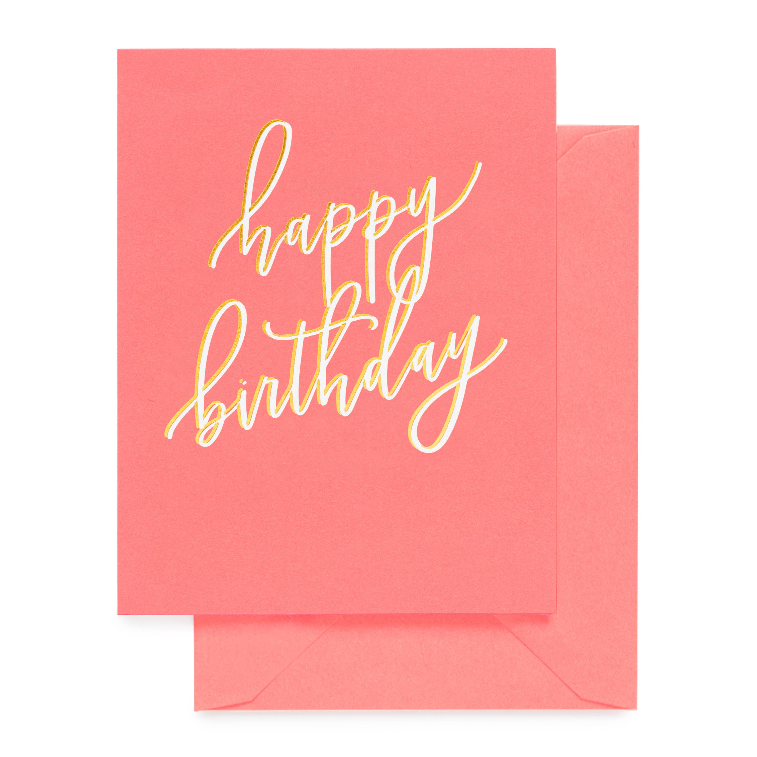 Neon Happy Birthday Card