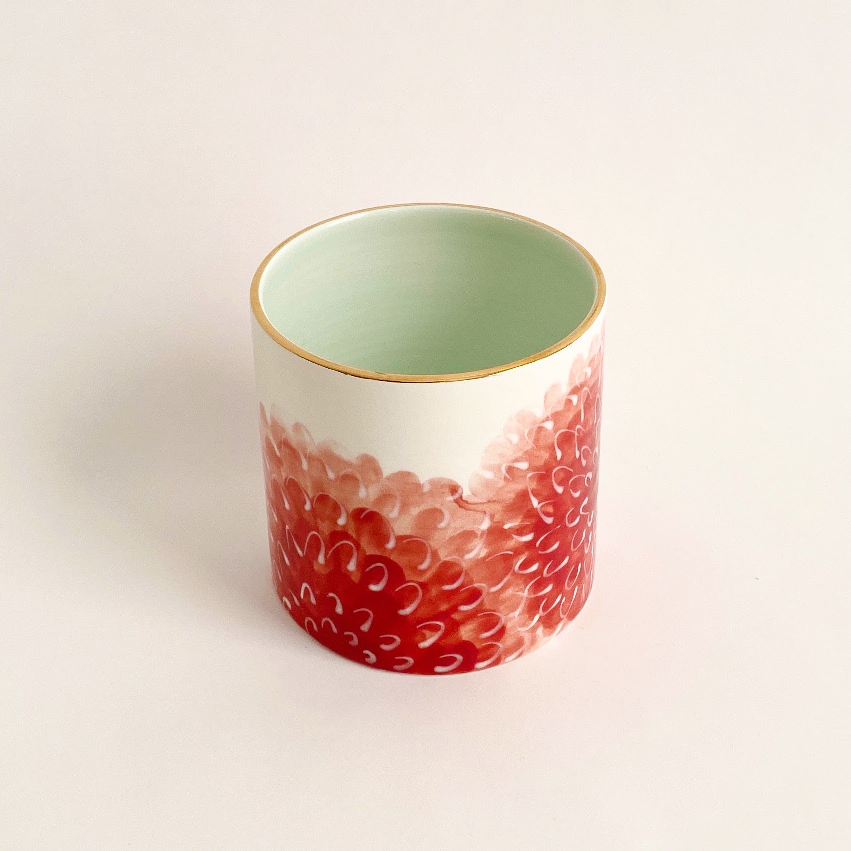 Jill Rosenwald Vase - Zinnia in Red