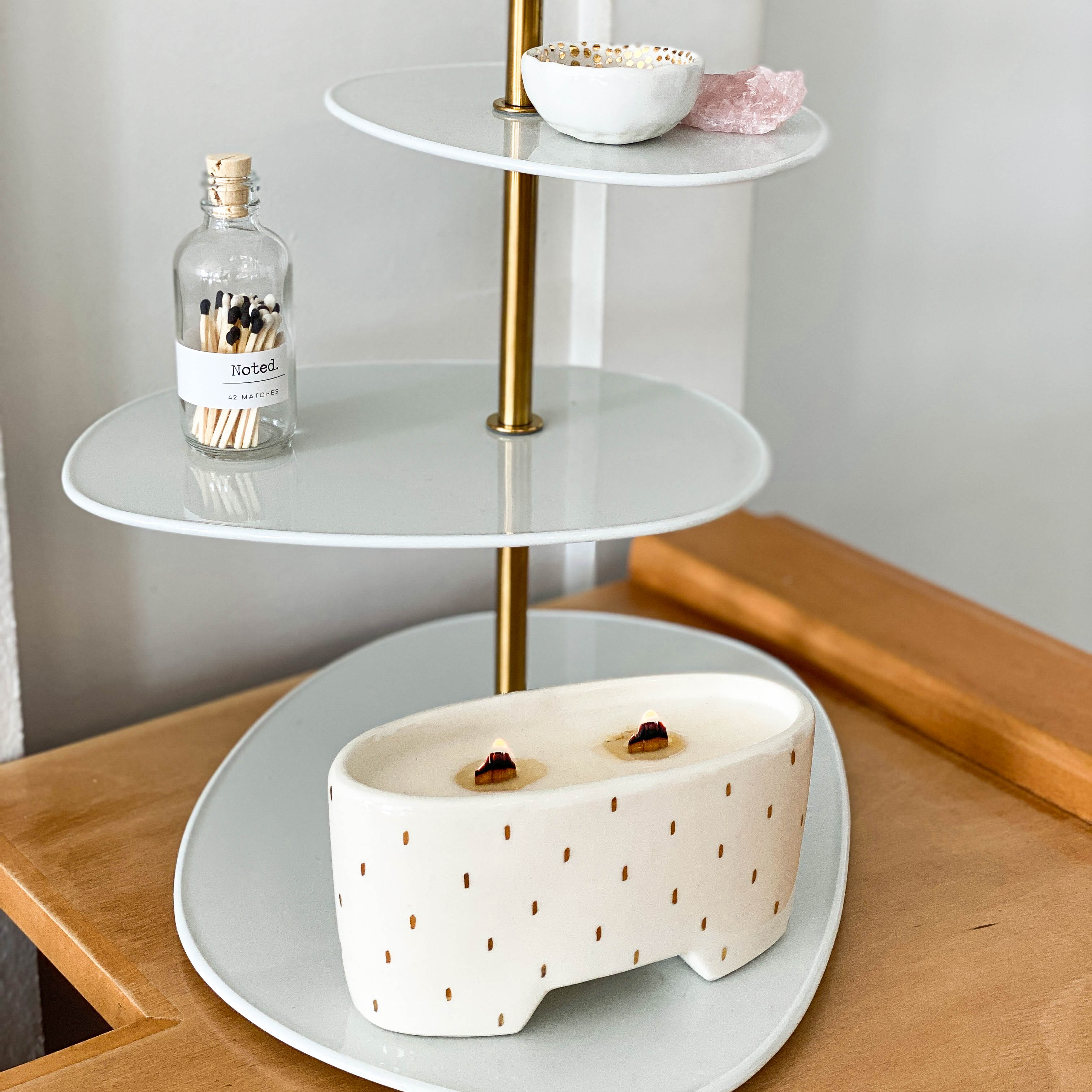 Tandem Raindrop Candle