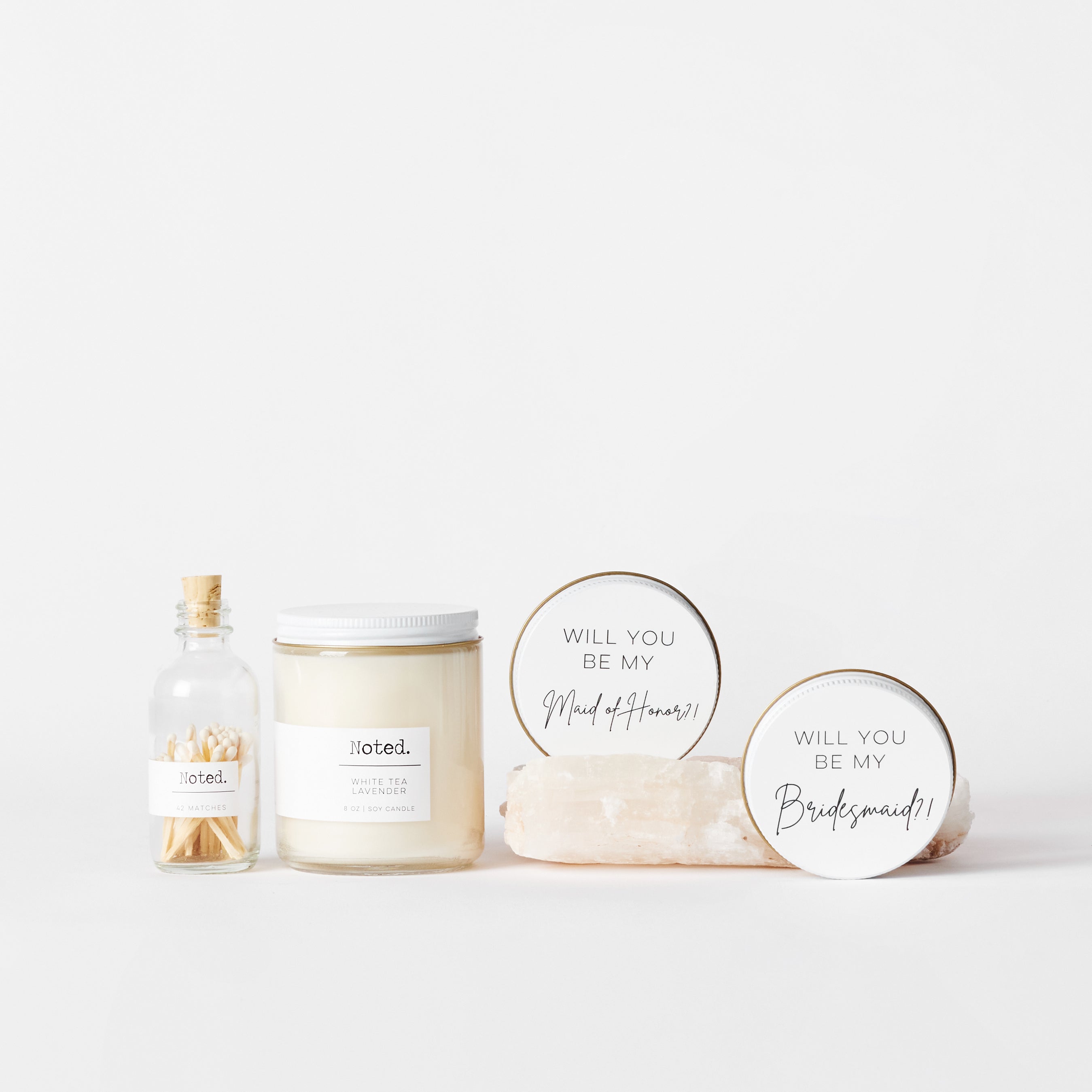 "Will You Be My Maid of Honor?!" Candle