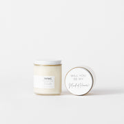 "Will You Be My Maid of Honor?!" Candle