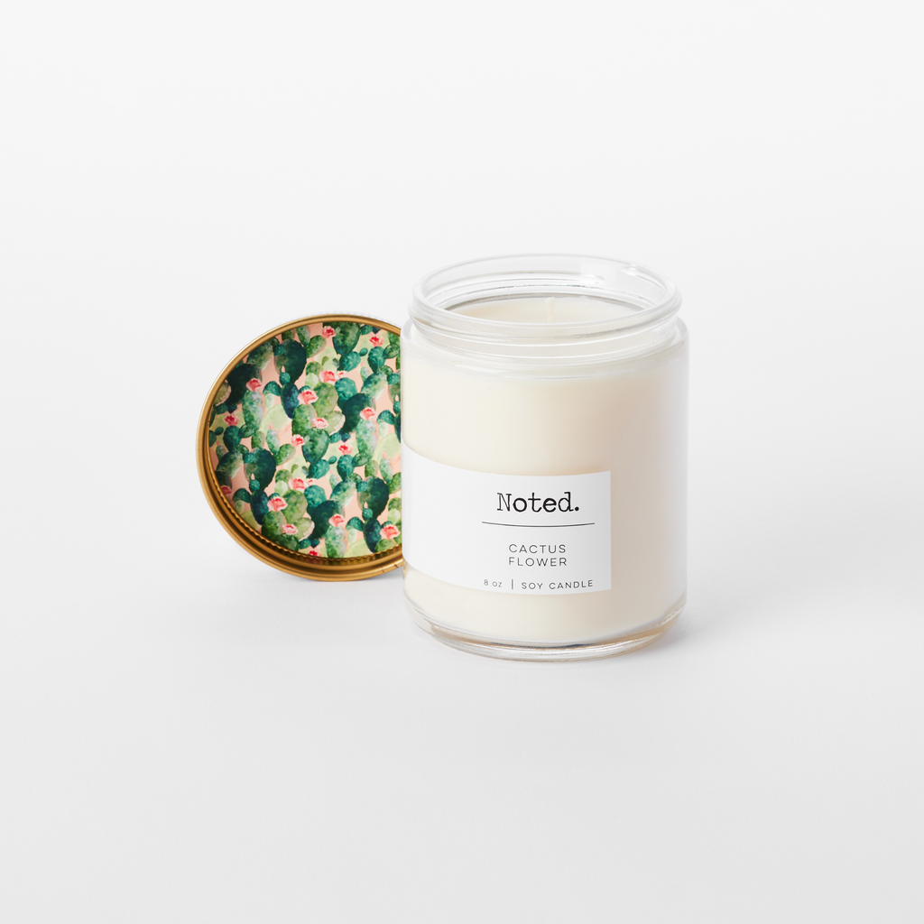 Cactus Flower 8oz Candle – Noted Candles