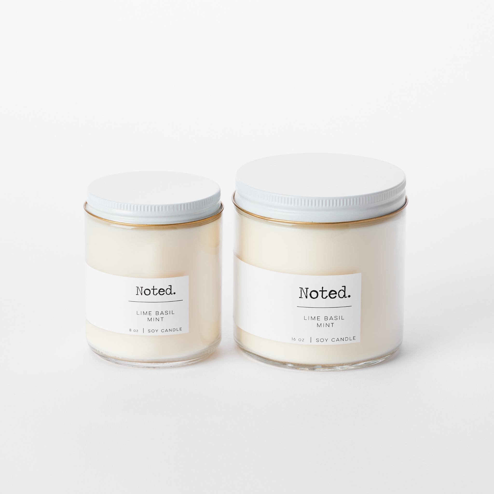 Lime Basil Mint Double Wick Candle