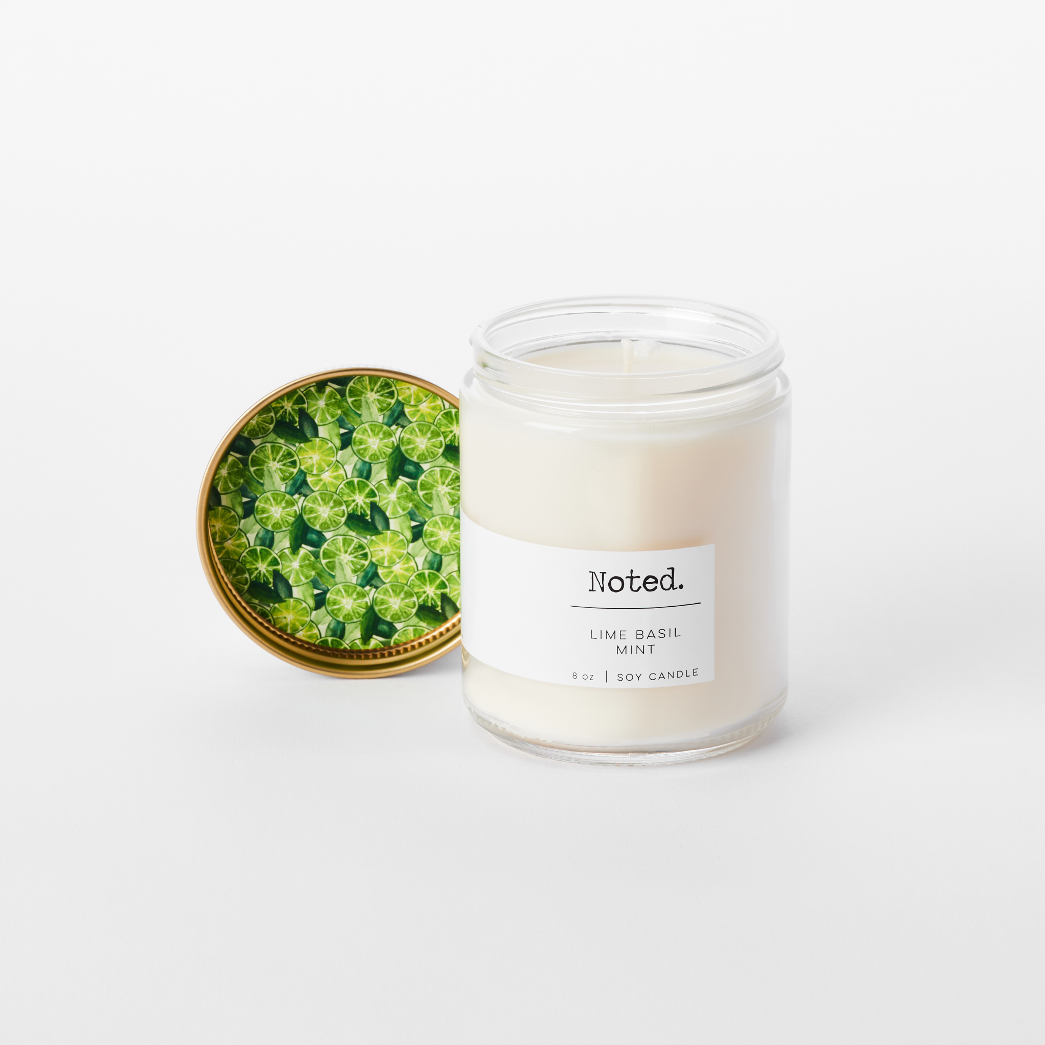 Lime Basil Mint 8oz Candle
