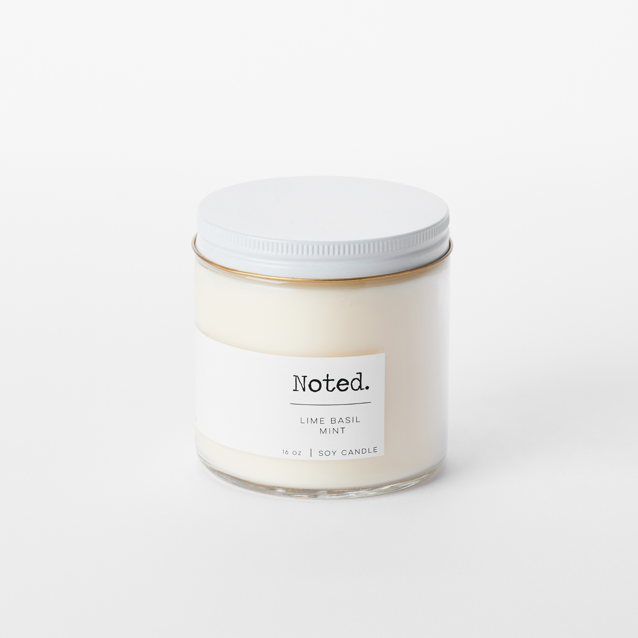 Lime Basil Mint Double Wick Candle