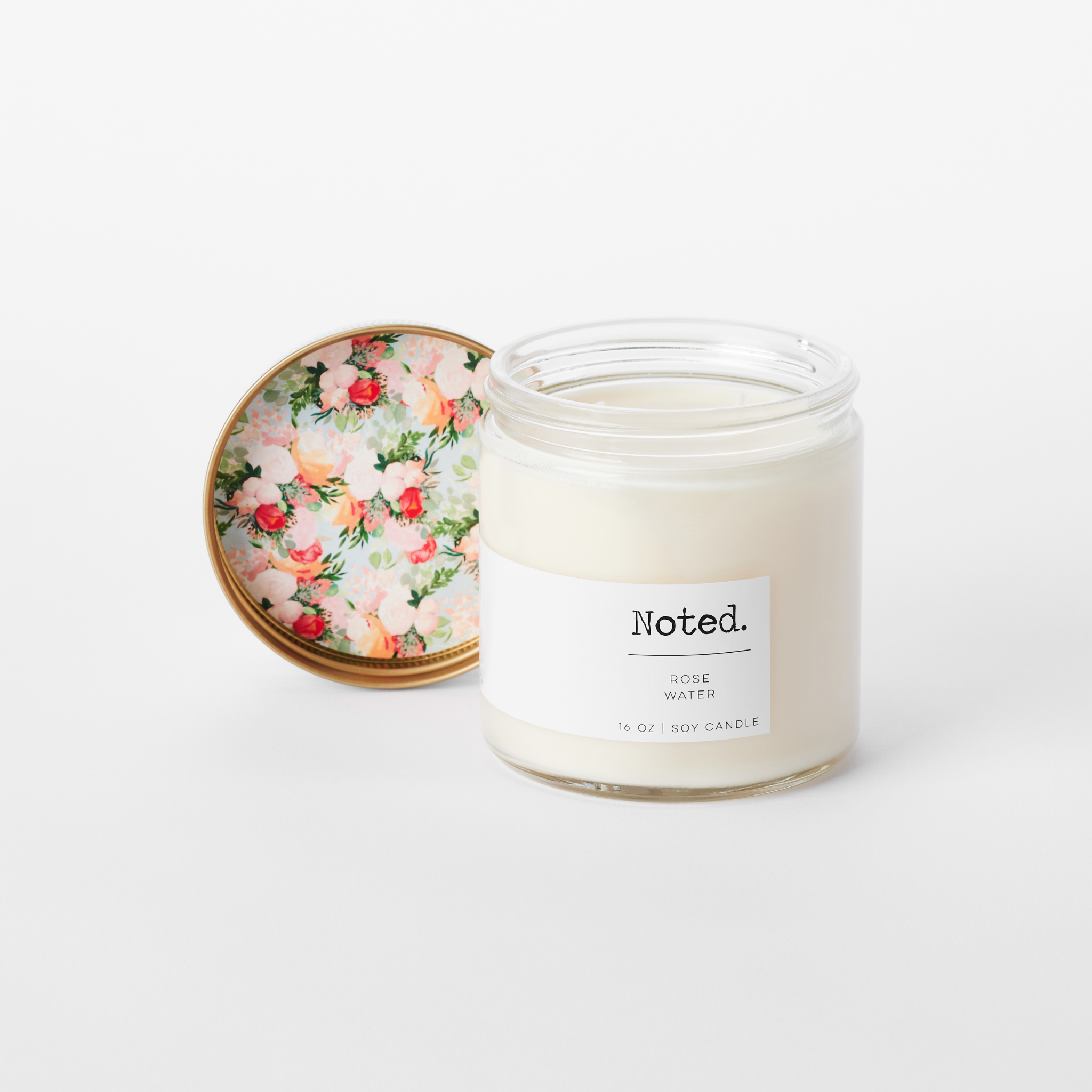 Rose Water Double Wick Candle