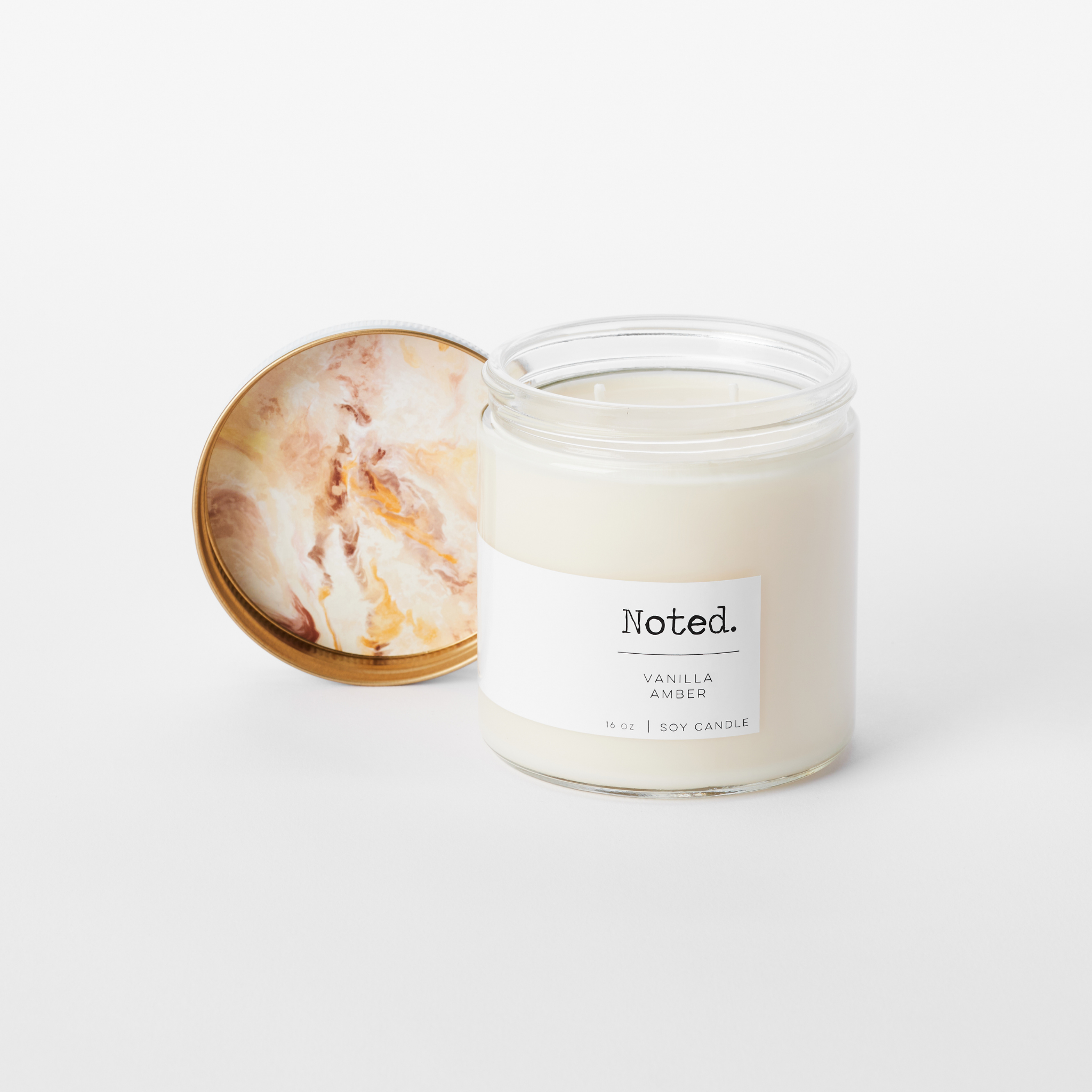 Vanilla Amber Double Wick Candle