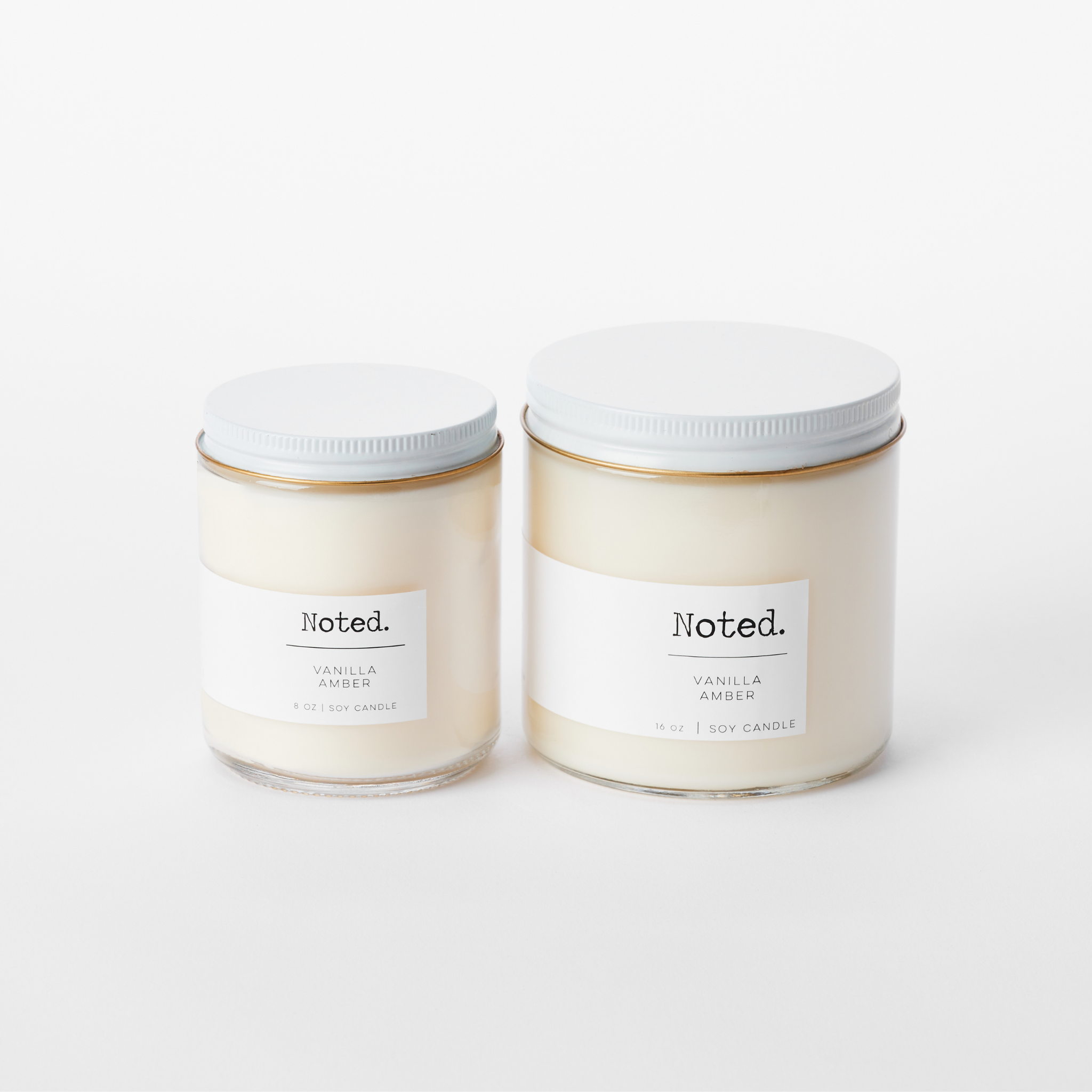 Vanilla Amber Double Wick Candle