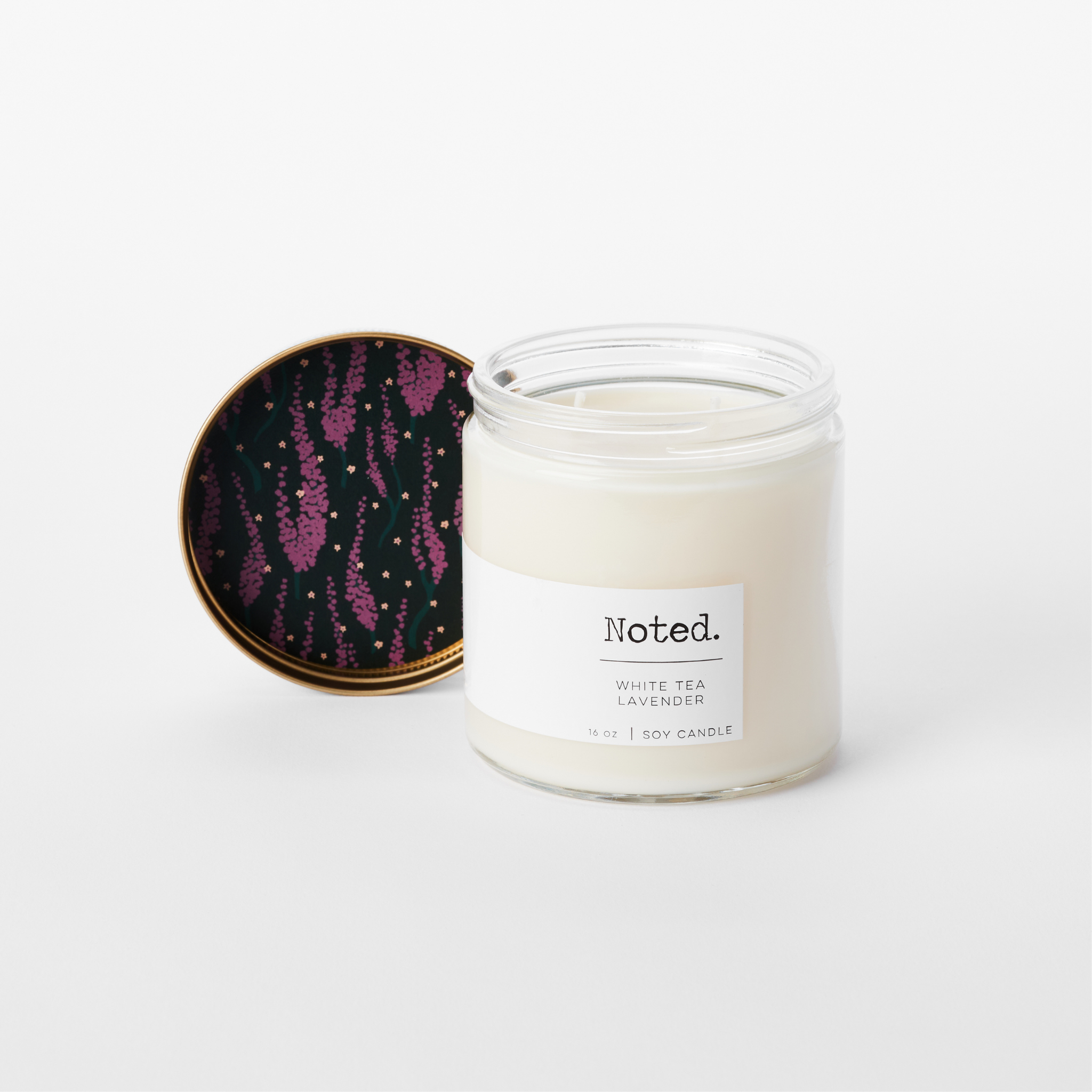 White Tea Lavender Double Wick Candle