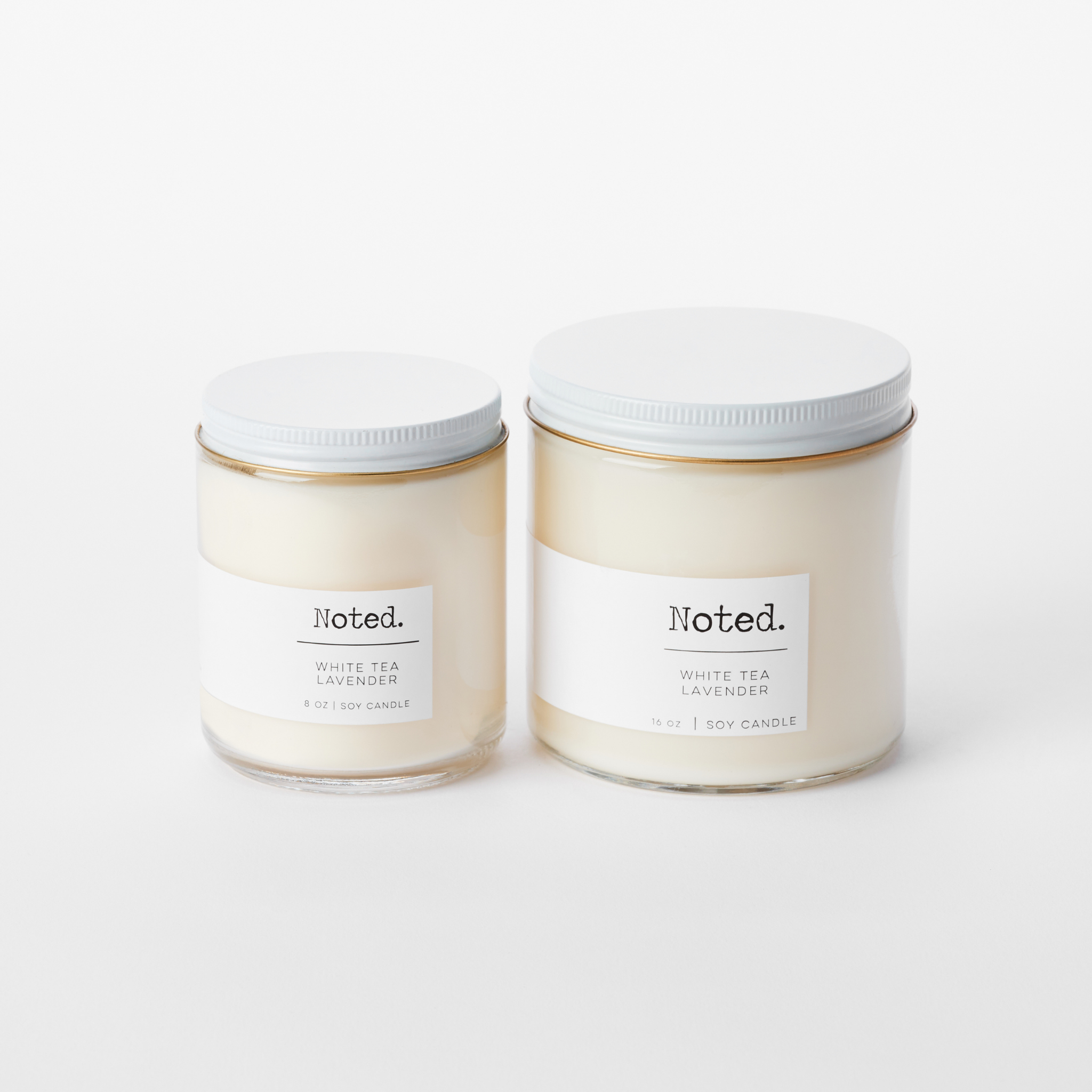 White Tea Lavender Double Wick Candle