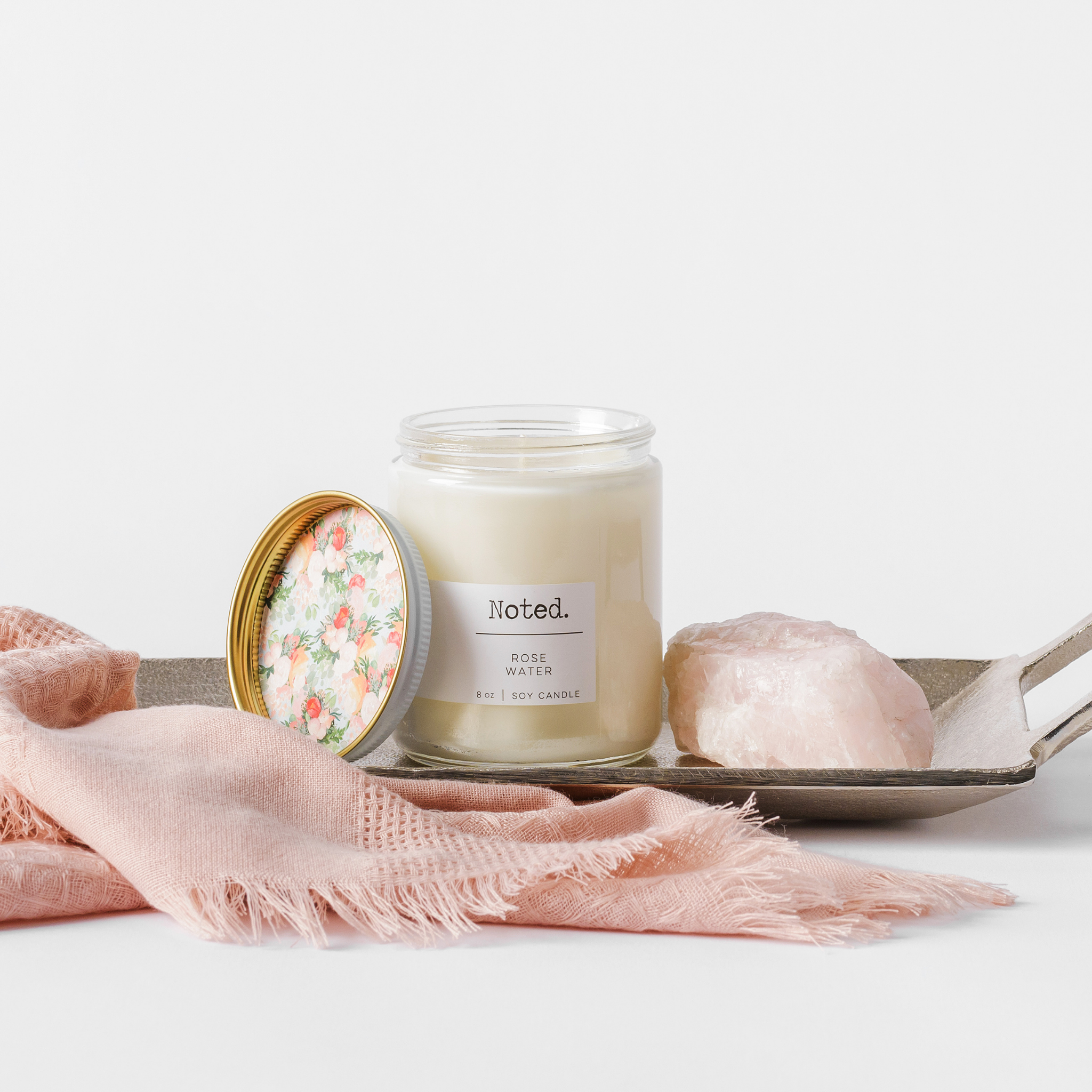 Rose Water 8oz Candle