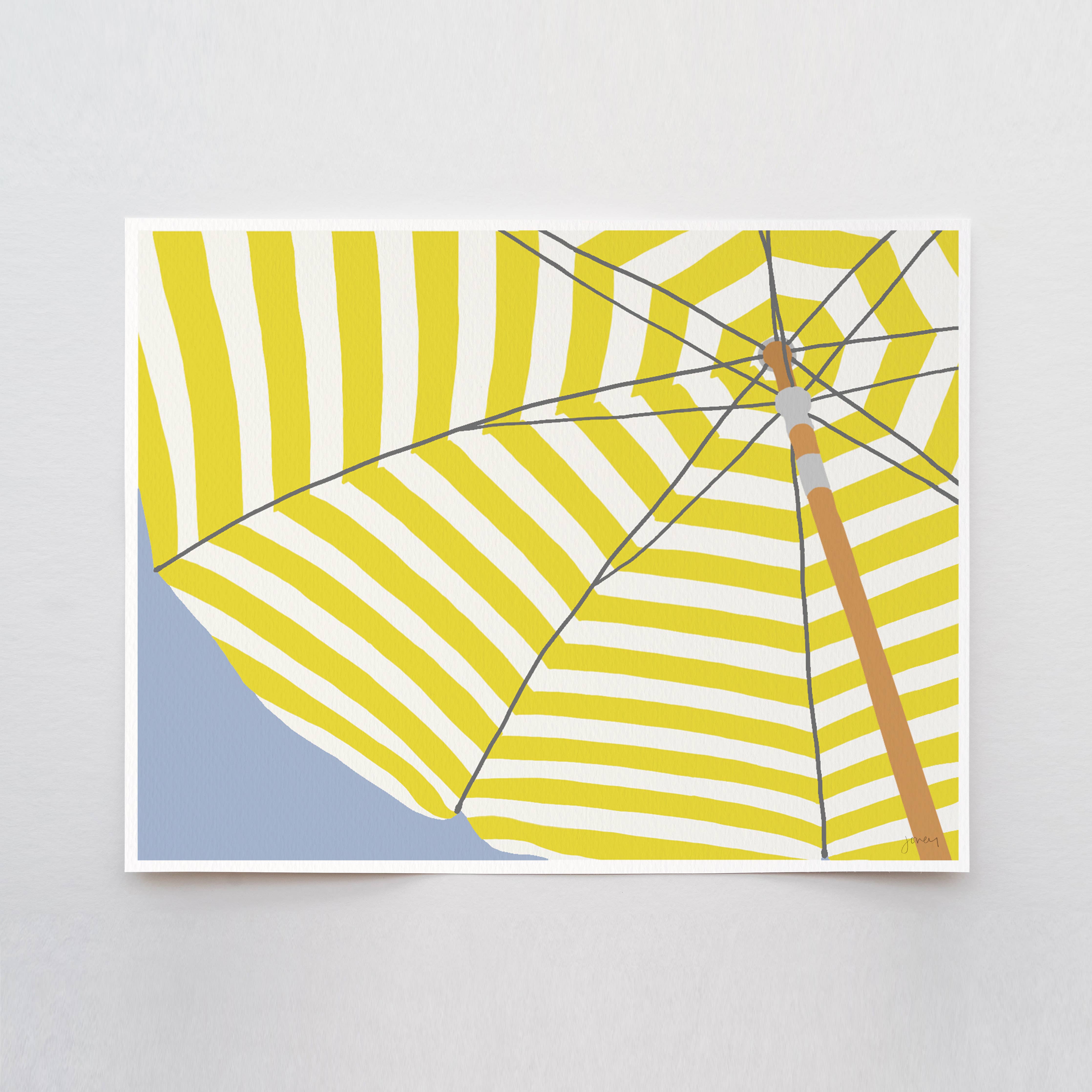 Umbrella Art Print 8"x10"