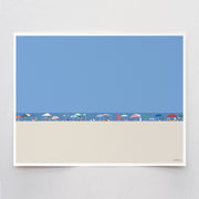 Beach Horizon Landscape Art Print 8"x10"