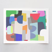 Colorful Shapes Art Print 8"x10"