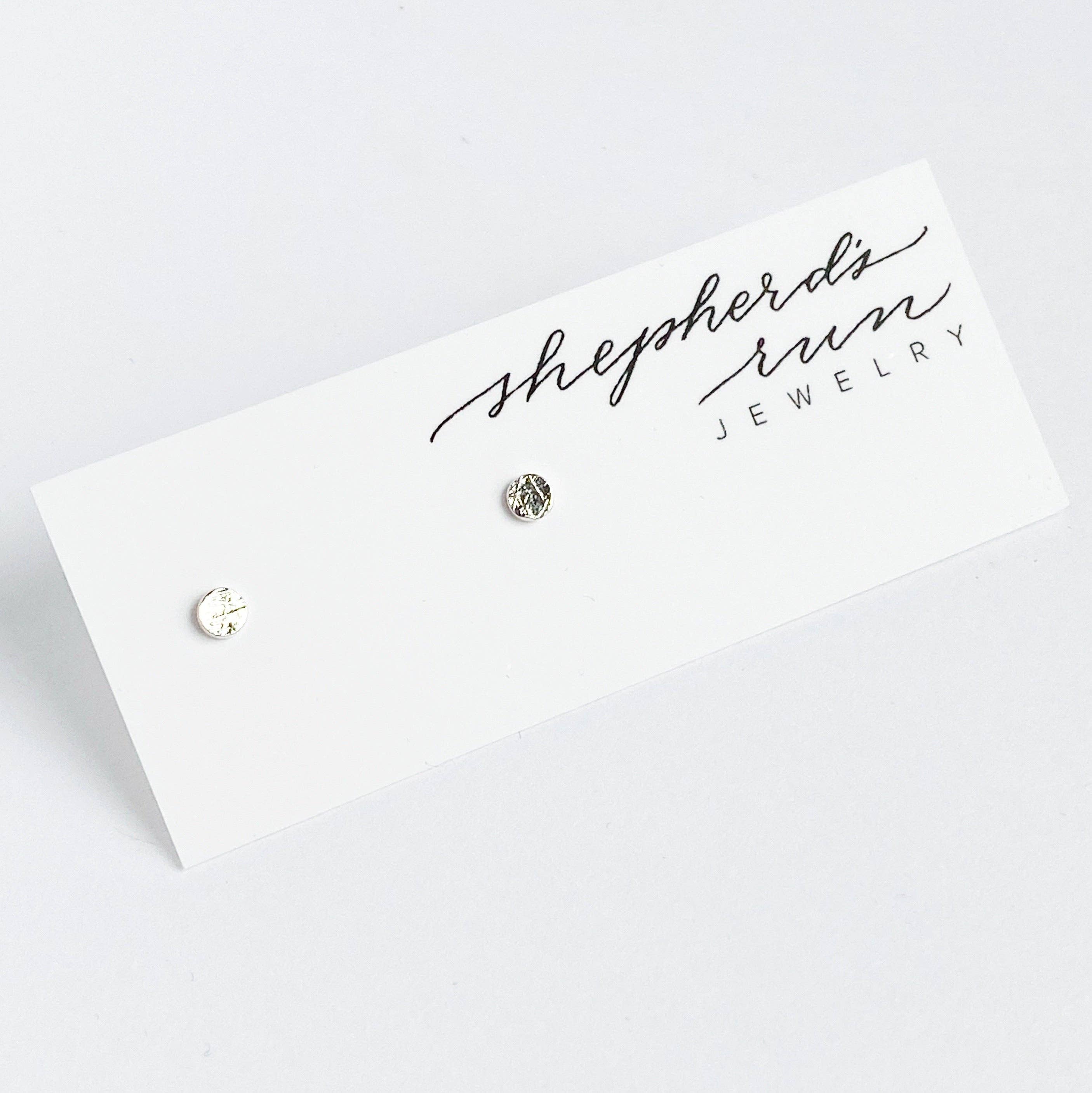 Tiny Dot Studs - Sterling Silver