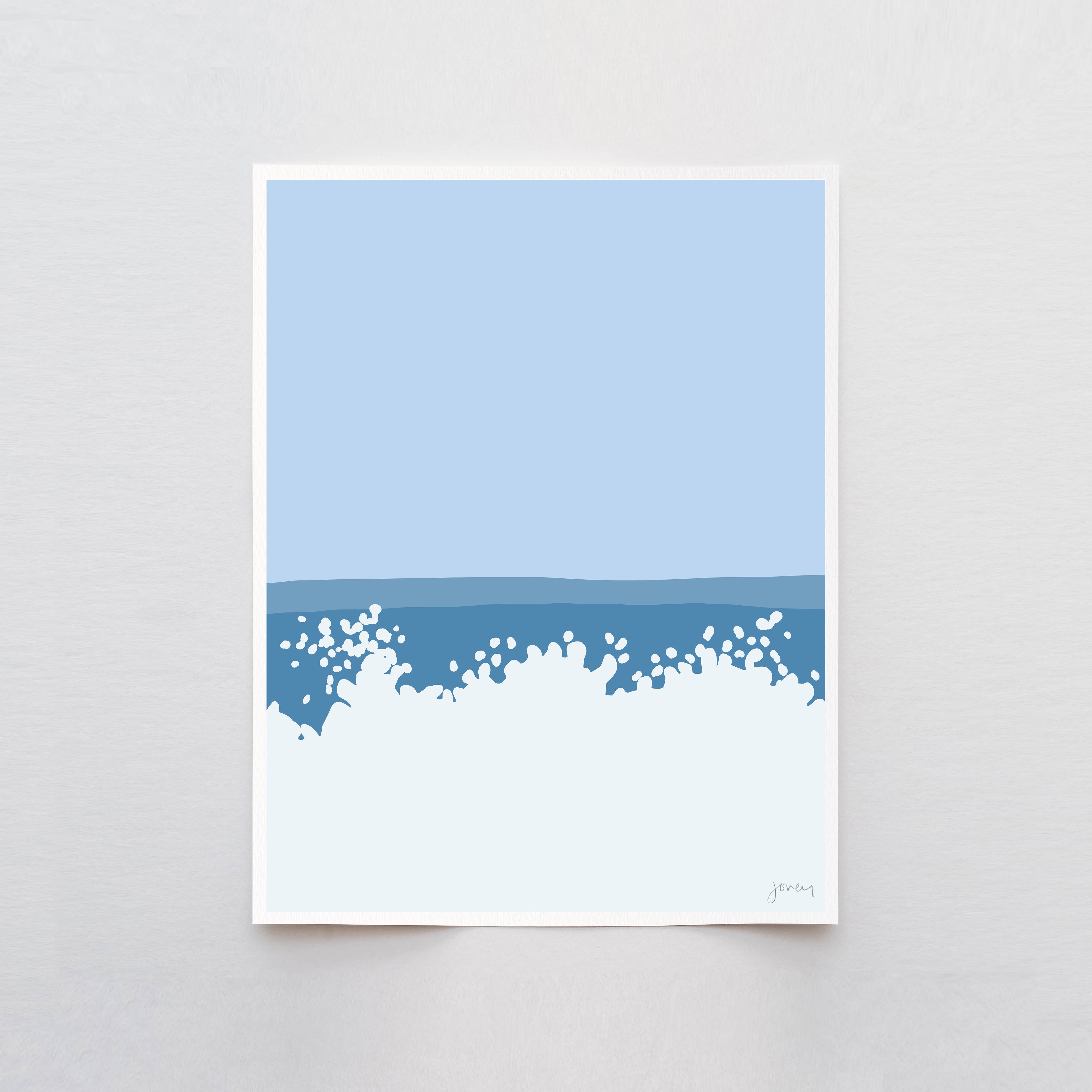 Breaking Waves Art Print 8"x10"